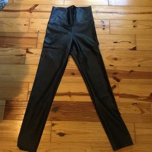 Faux leather leggings